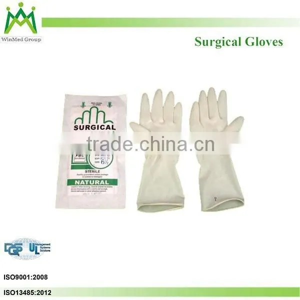High Quality Disposable Latex Gloves Surgical Glove photo-2