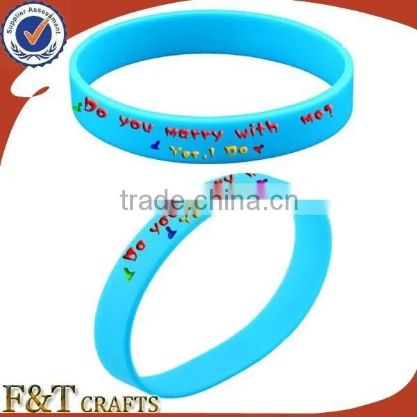Fashion Souvenir Wedding Gift Custom Silicone Energy Bracelet With Printing Logo photo-2