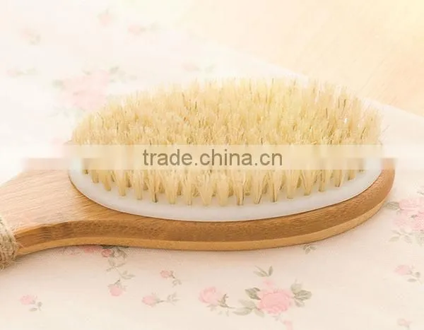 100% Natural Bristle Wooden Bath Body Brush Long Handle photo-4