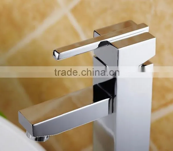 Brass High Body Square Basin Mixer/high Grand Faucet photo-3