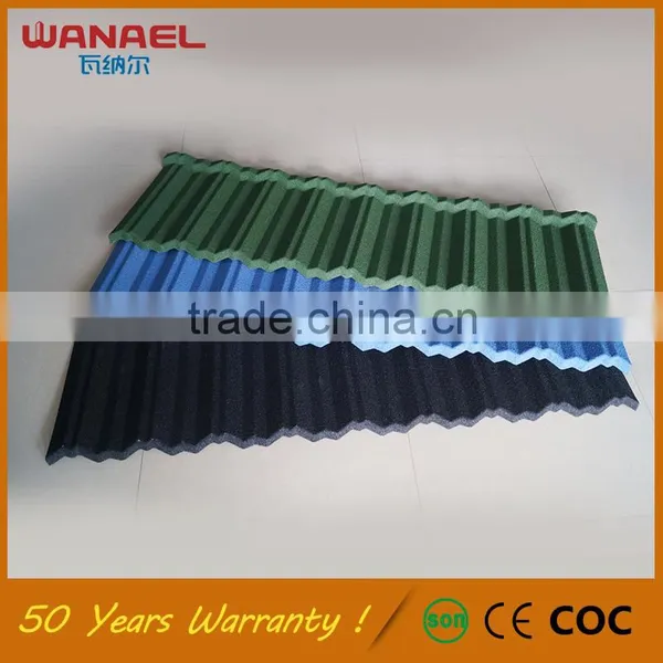 Modern House Design Wanael Traditional Anti-fading Corrugated Metal Light Weight Spanish Tile Roof photo-2