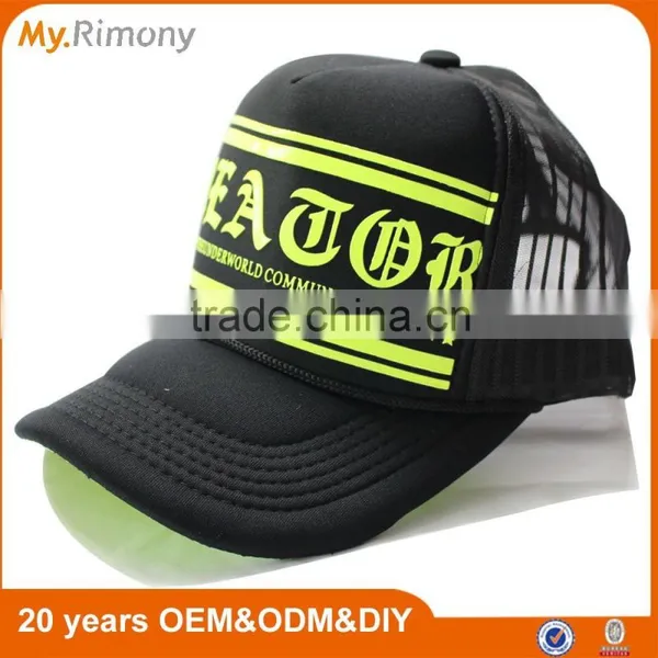 Top Quality 5 Panel Hat With Neon 3D Printed Trucker Caps and Hats Quality Choice photo-4