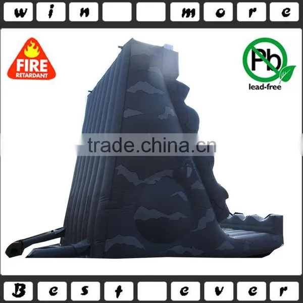 Used Inflatable Indoor Rock Climbing Wall, 0.55mm PVC Tarpaulin Climbing Mountain Sport Games photo-3