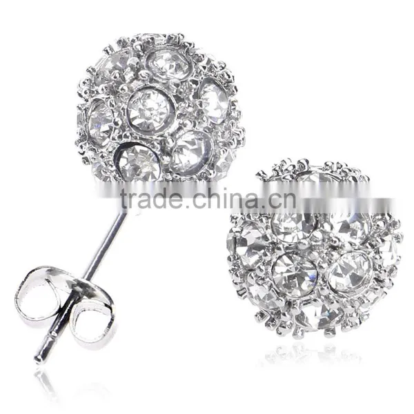Woman Gold Plated 18k Ball Stud Earrings Jewelry Fashion Supplier's Choice photo-5