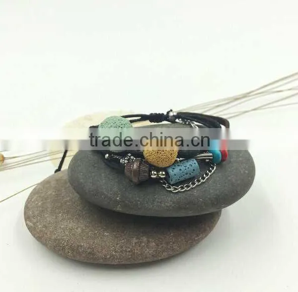 Bob Trading Custom Volcanic Lava Rock Stone Bracelet Wholesale Tiger Eye Bracelet