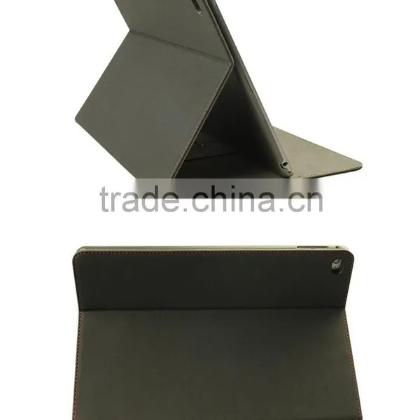 Top Quality Sheepskin Stand Card Slots Leather Case For IPad Air 2/Air photo-2