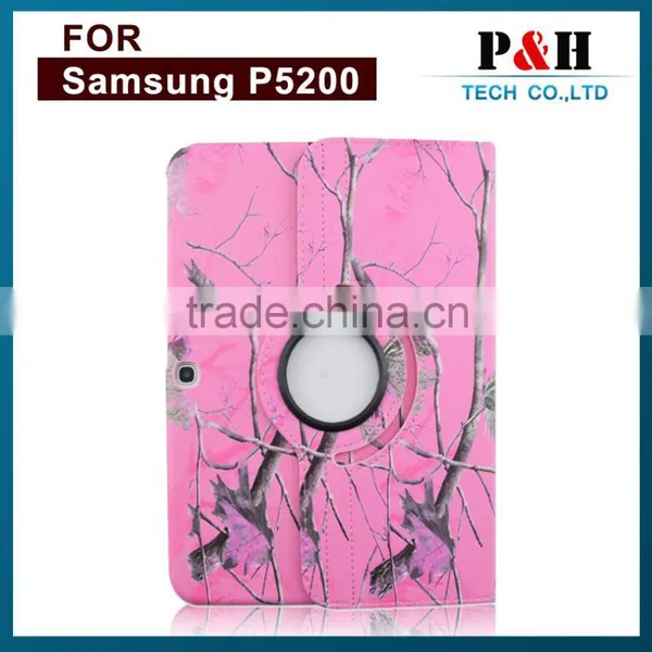 Hot Sell Leather 360 Degree Rotation Tablet Case for Samsung P5200 photo-2