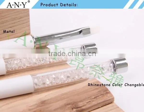 ANY Nail Art Beauty UV Gel Nails Painting Rhinestone White Nail Art Brush Pure Color photo-3