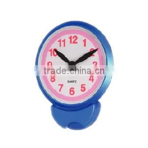 Shiny Color Small Magnetic Plastic Memo Clock With Folder photo-2