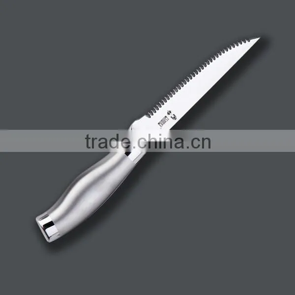 FDA Stainless Steel Mirror Finished Handle Steak Knife