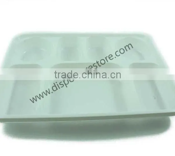 Disposable PS Three Compartments Plastic Plates photo-6