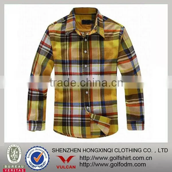 Custom Made Flannel Fabric Casual Shirt for Youth Peopel
