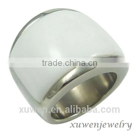 Thick Quartz Stone 316l Stainless Steel Rings in 2016