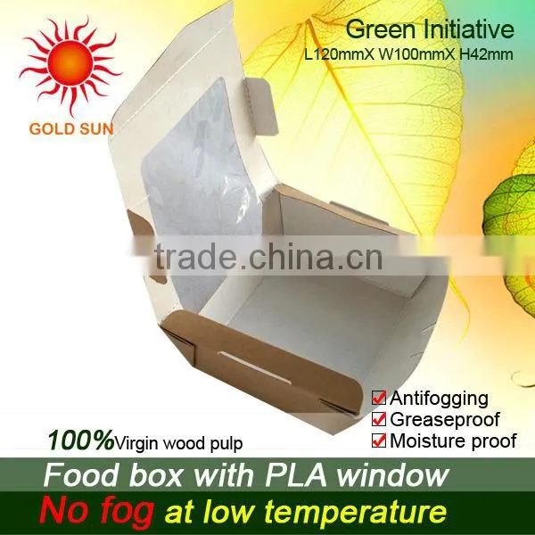 Food Box Packaging With Antifogging Window