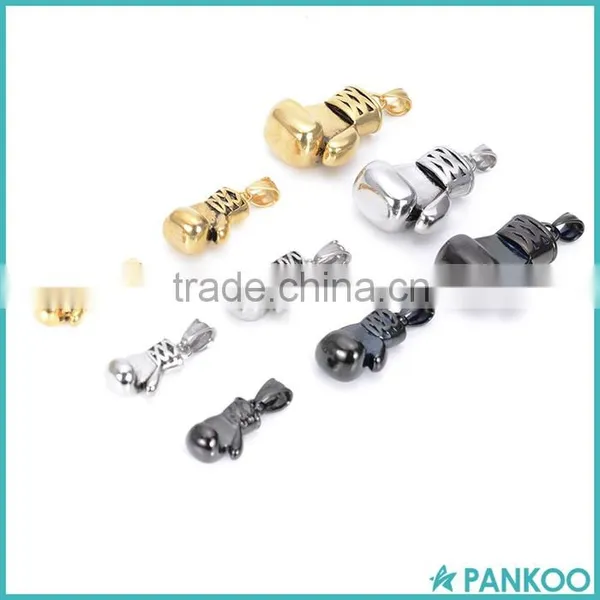 Wholesale Punk Style 18k Gold Plated Boxing Glove Pendant,stainless Steel Fist Glove Necklace Pendant photo-2