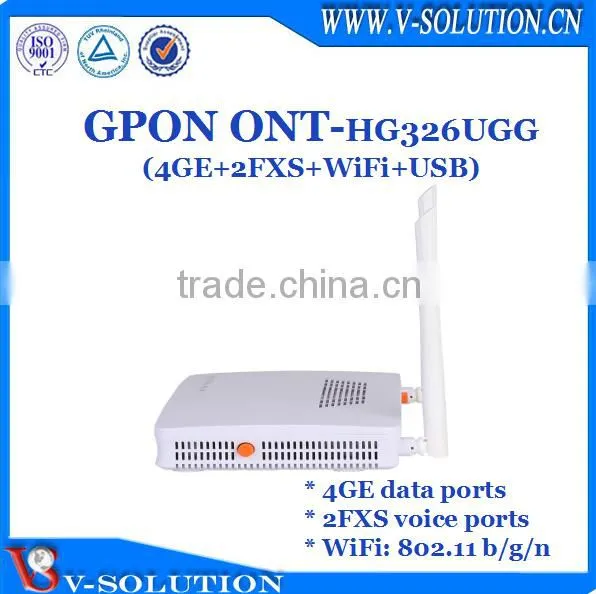 4LAN+2POTS+WiFi+USB GPON ONT GPON ONU Home Gateway Support IPTV/VoIP/PPPoE for FTTH Smart Home Solution photo-4