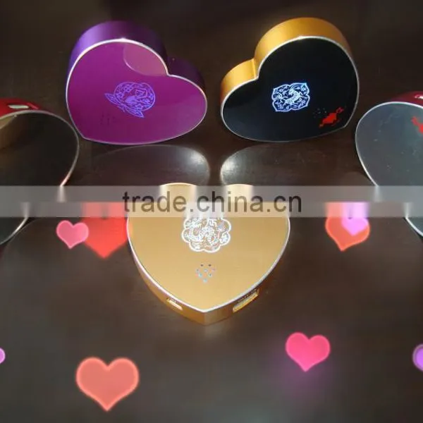 Best Gift for Christmas Heart-shaped Power Bank 3500mah Mini Portable Power Bank With Led Light photo-2