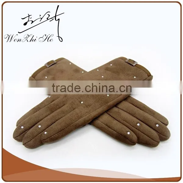 Touchscreen Faux Suede Cycling Hand Gloves/working gloves
