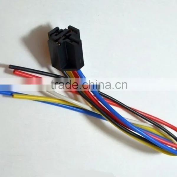 5pcs/Set 5 Pin Cable Wire Relay Socket Harness Connector DC 12V for Auto Car NEW photo-2