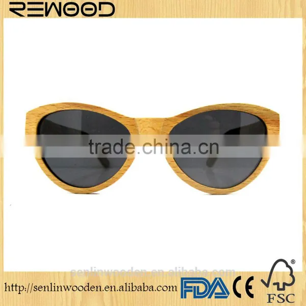 Hot Fashion Sunglass Polarized Wholesale Bamboo Wooden Sunglasses for Man Woman photo-6