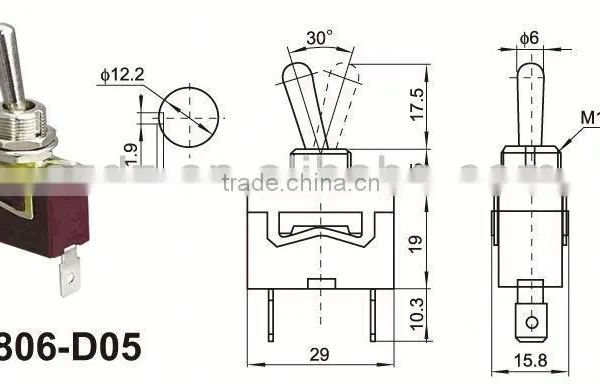 Machinery Toggle Switch,on off on Toggle Switch,micro Toggle Switch photo-3