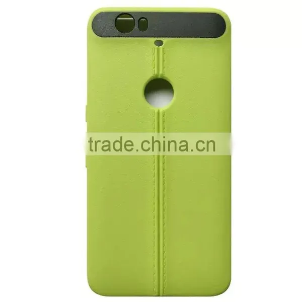 Mobile Phone & Accessories Latest Two Line Design TPU Leather Shockproof Anti-Friction Cell Phone Case for Google Nexus 6p photo-5