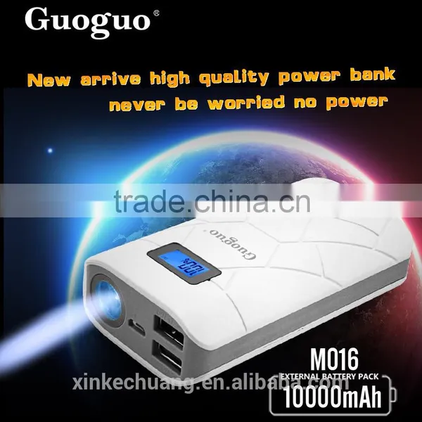 Guoguo Factory Price Wholesale Large Capacity 10000mah Portable Mobile Power Bank photo-2