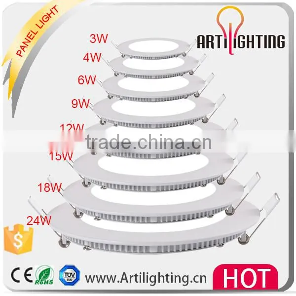 Hot Sale Round Square Ultra Thin 3w 4w 6w 9w 12w 15w 18w 24w Led Panel Light, 60x60 cm 36w 48w Led Panel Light CE RoHS photo-4