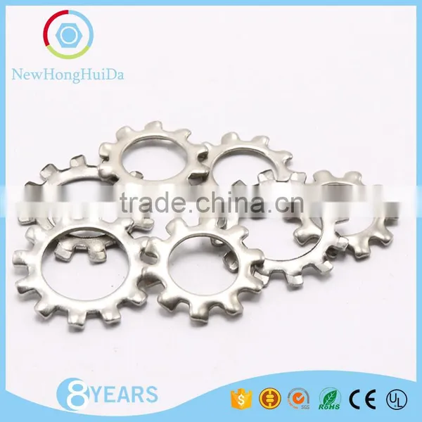 Factory Price 304 Stainless Steel External Tooth Lock Washer