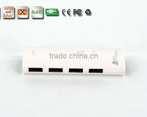 Slim Shape but High Speed 480MBPS Usb2.0 4 Por Hub Form Usb Por Hub Suppliers With Plastic Casing photo-5
