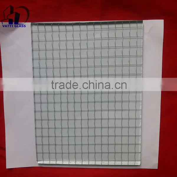 6mm Safety Mesh Wired Clear Glass, Wire Mesh Security Glass photo-4