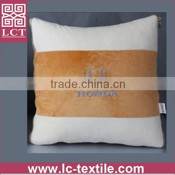 Supply 2015 Newest Embroidery Micro Plush Promotional Car Pillow With Competitive Prices and Guaranteed Quality(LCTP0105) photo-2