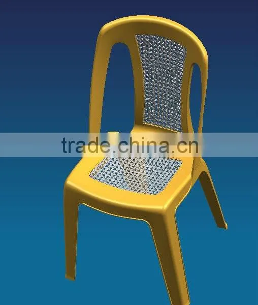 high quality new design hollow out plastic arm chair mould