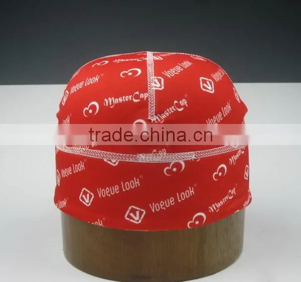 Red Print Swimming Cap photo-2
