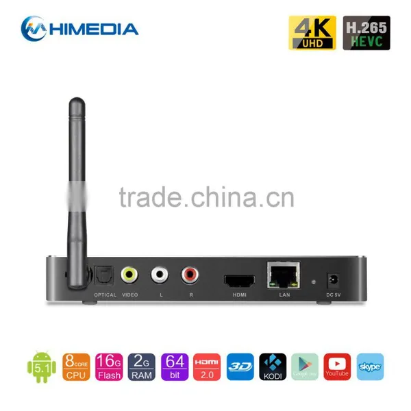 Shenzhen Factory Price HiMedia Octa Core Rockchip RK3368 4K Android 5.1 tv Box Kodi 15.2 With High Definition photo-2