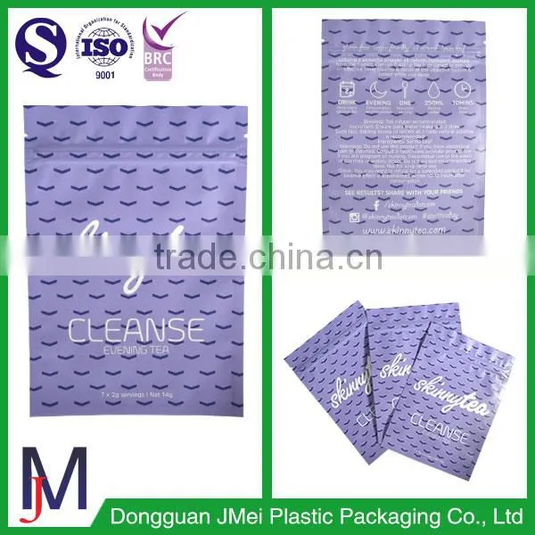 3 Side Seal Bags With Tear Notches for Coffee Tea Snack Food Packaging photo-4