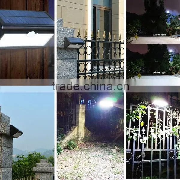 IP65 Powerful Solar Motion Sensor Light Solar Wall Lights Solar Fence Lights With 38leds photo-5