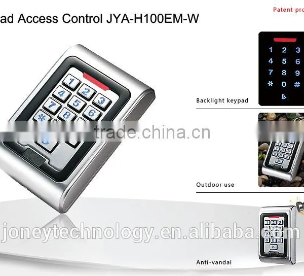 IP68 RFID Mental Waterproof Keypad Standalone Access Control With Backlit photo-3