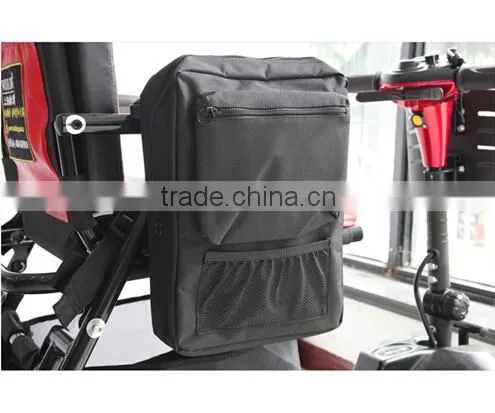 Topmedi 1xSmall Waterproof Armrest Pannier Bag Interior Zipper Hook&Loop Tape Deluxe Scooter Bag