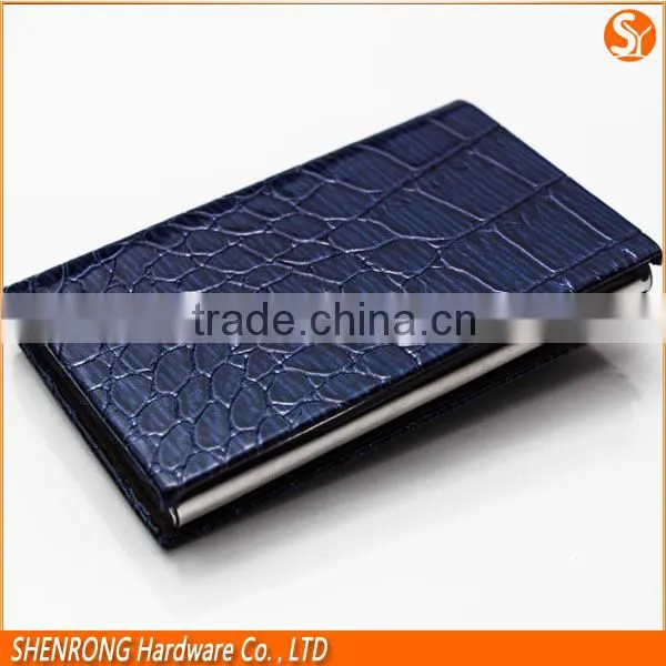 Royalblue Crocodile PU Leather Name Card Case /card Holder With Good Handfeeling photo-2