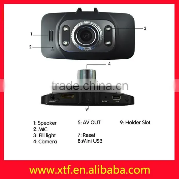 HD 1080P 2.7 Inch Gs8000l Manual Car Dvr Camera Video Recorder photo-4