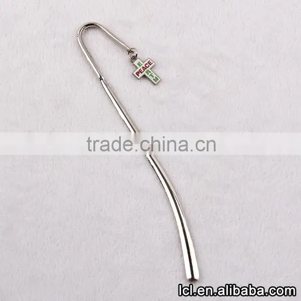 Cross Pendant Custom Metal Bookmarks Wholesale, Low Price Metal Bookmarks for Books photo-2