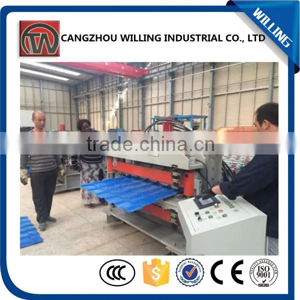 New Design 1000 Double Layer Roof Panel Roll Forming Machine With Great Price photo-3