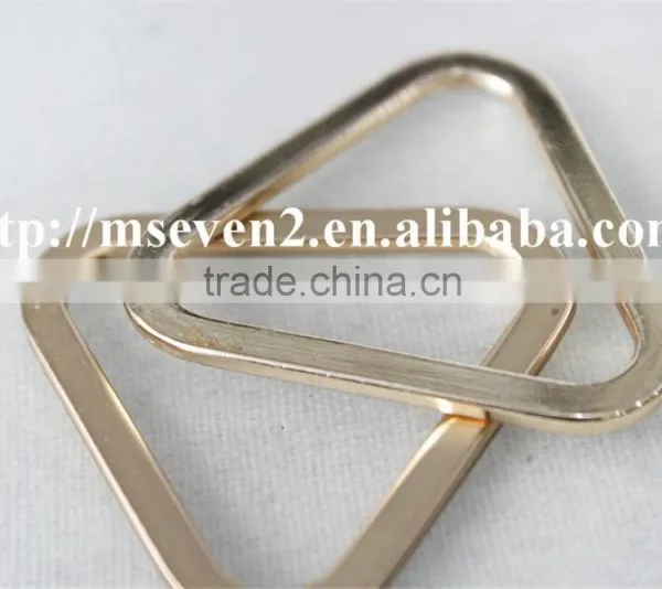 High Quality 100% Zinc Alloy Triangle Textile Garment Metal Buckles for Wholesale photo-4