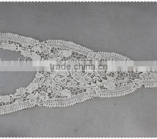 100% Cotton Lace Collar, Soft White Crochet Cotton Lace Collar for Garment photo-5