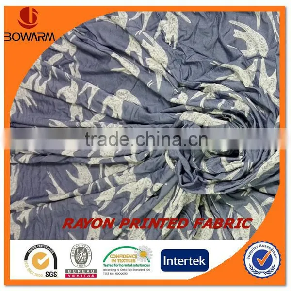 Printed Rayon Spandex Single Jersey Fabric photo-2