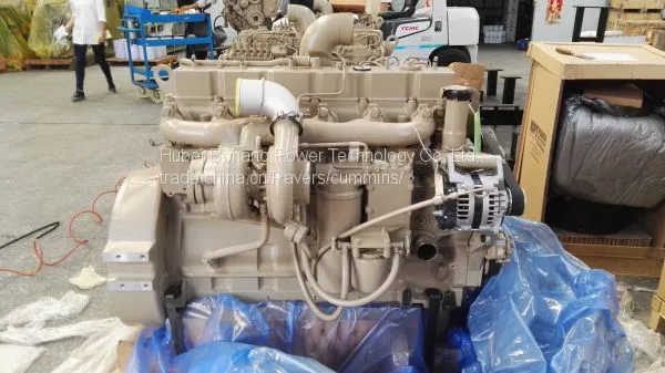 Дизельный двигатель Cummins 6CTAA8.3 с муфтой для водяного насоса