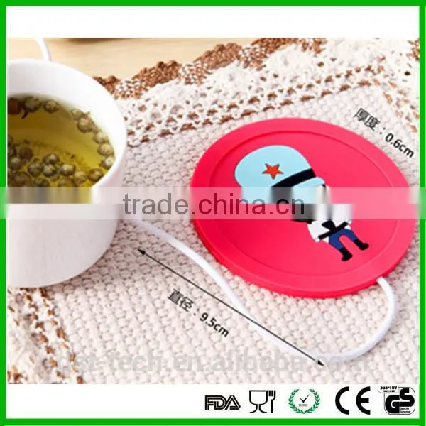 Cheap Wholesale Silicone Cup Coffee Coaster USB Heat Preservation for Winter photo-3