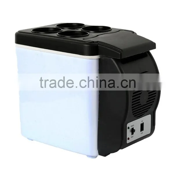 6 L Plastic Car Mini Refrigerator, Travel Drinking Cooler Box Portable Refrigerator With Shoulder Straps photo-2