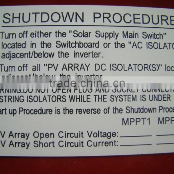ABS Plastic Engraved Warning Tag photo-4